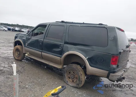 2002 Ford Excursion Limited из США, поврежденный, VIN 1FMSU43FX2EA42052